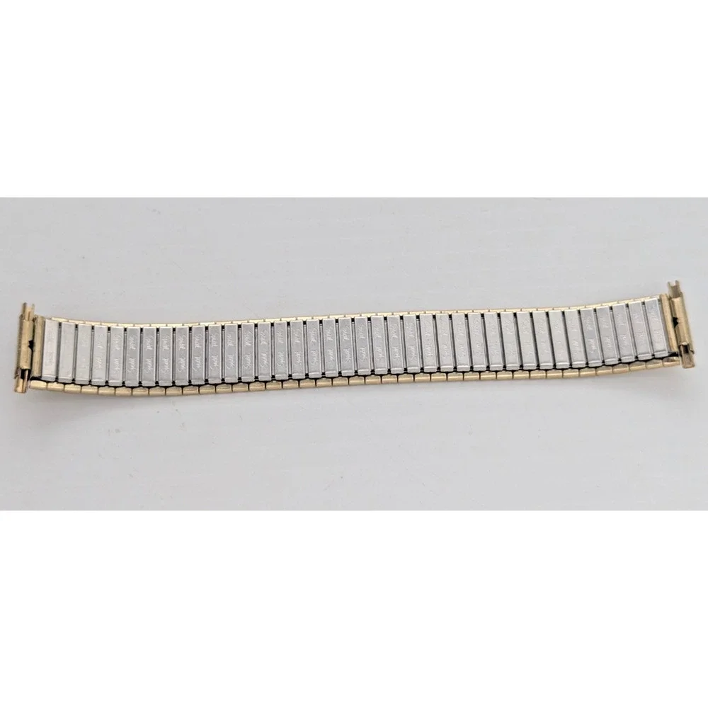 Speidel Gold Twist O Flex Stainless Steel Mens Watch Band